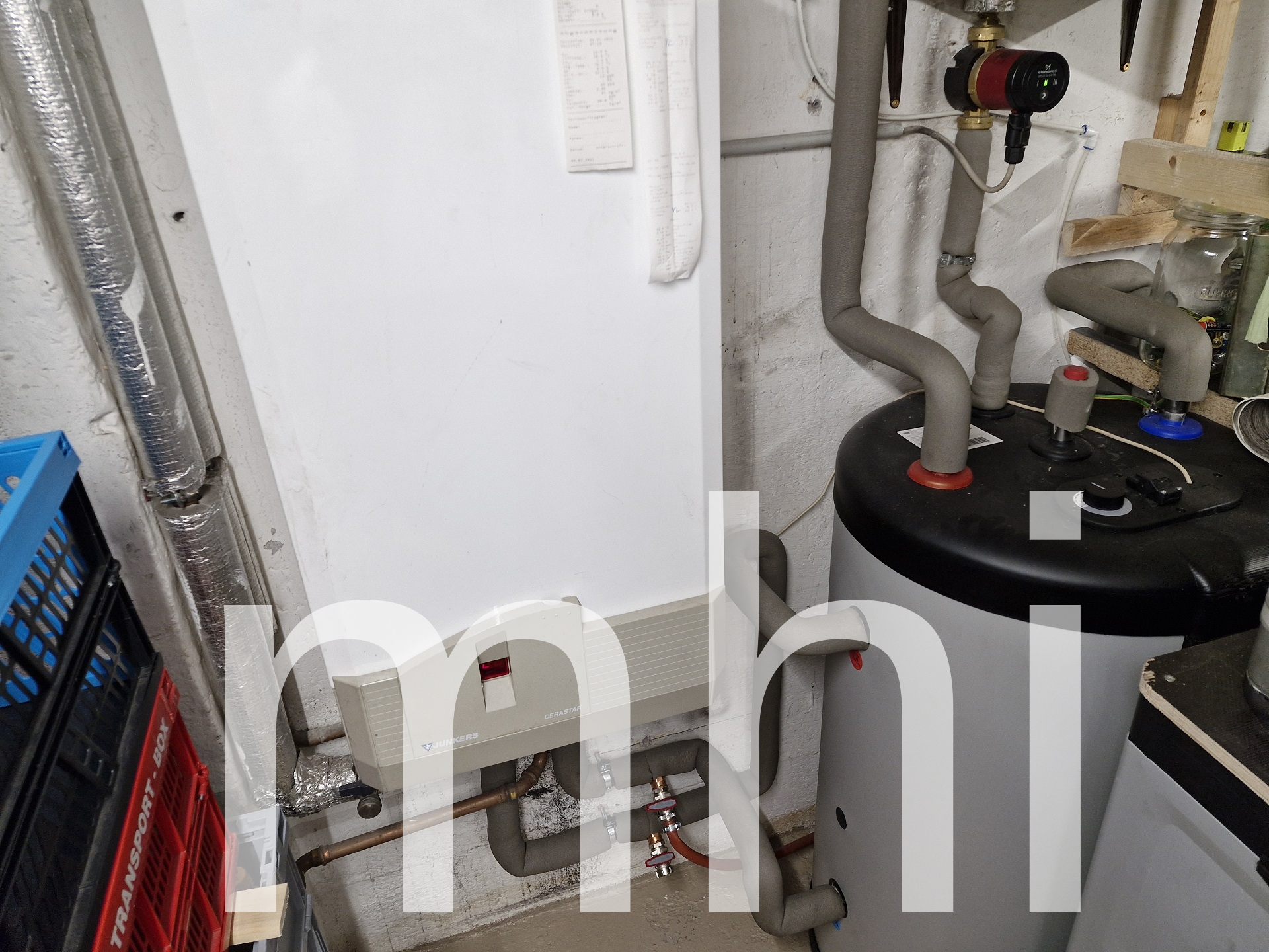 Heizung mit Warmwasserboiler